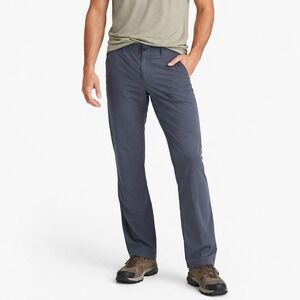 Orvis Mens Performance Pants Gray Stretch Nylon Travel Outdoor Lightweight 34x32